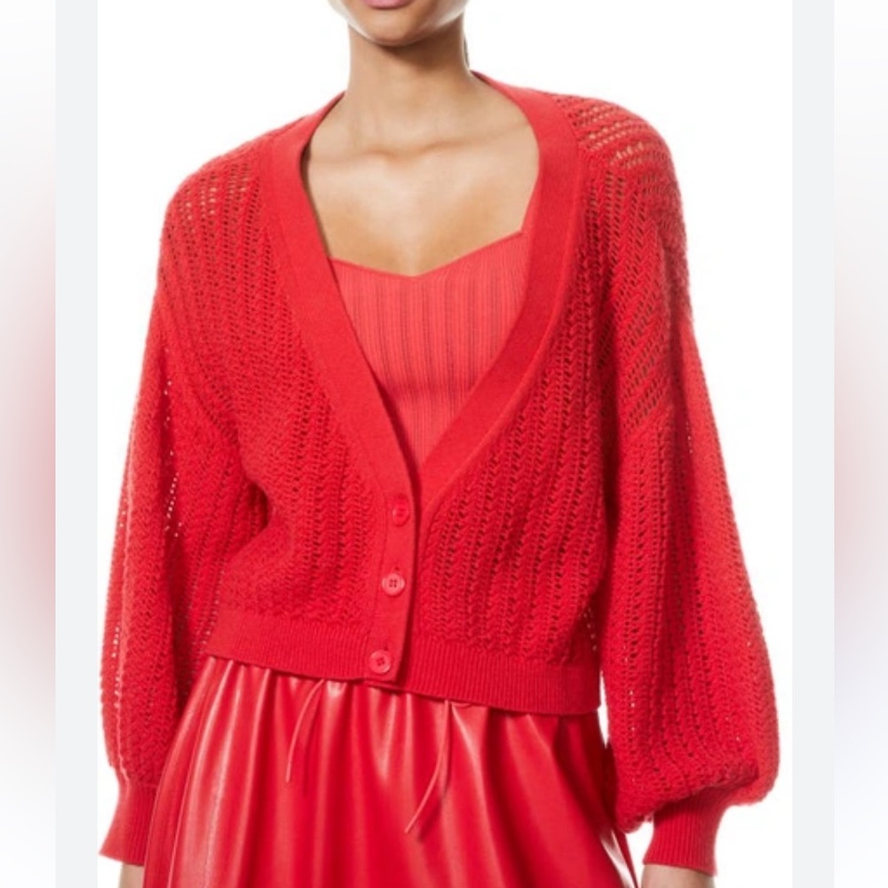 Alice and Olivia Winsor Deep V cardigan